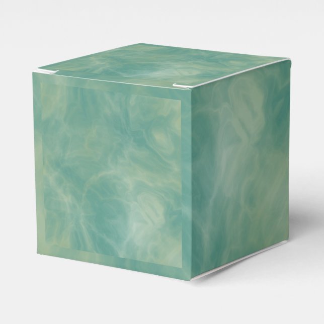 green marble abstract  ceramic tile favour box (Front Side)