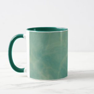 green marble abstract mug