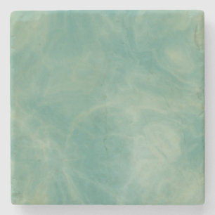 green marble abstract   stone coaster
