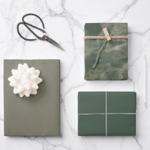 green marble abstract  wrapping paper sheet