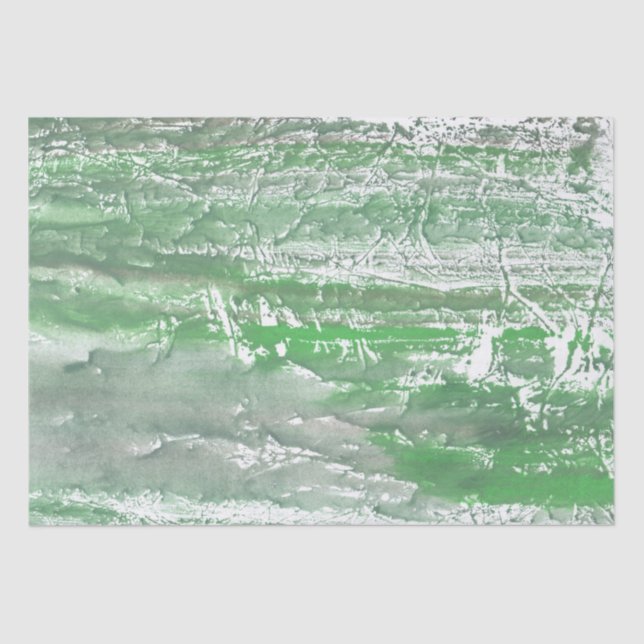 Green marble art tissue paper (Front)