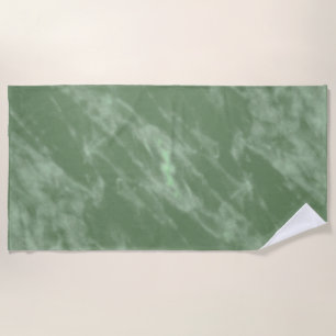 Green Marble Beach Towel