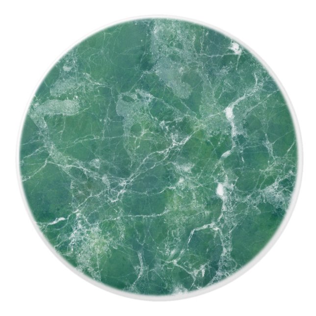 Green marble ceramic knob (Front)