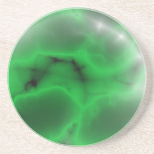green marble coaster