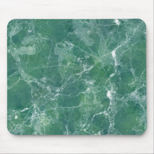Green marble mouse mat