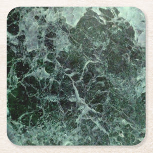 Green marble paper coasters