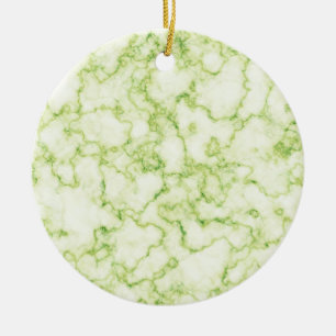 Green Marble Pattern Ceramic Tree Decoration