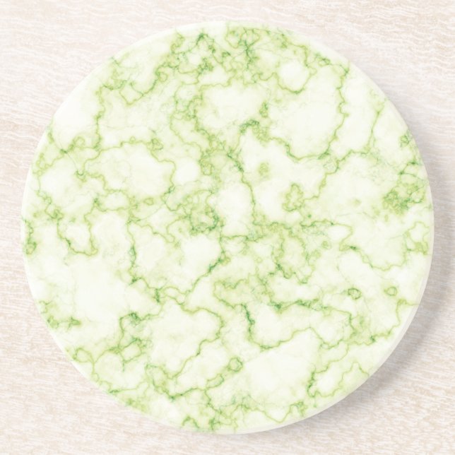 Green Marble Pattern Coaster (Front)