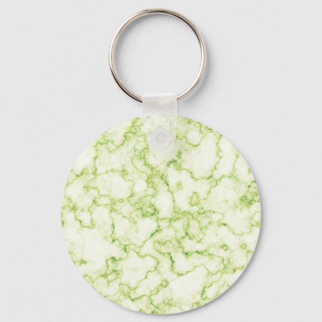 Green Marble Pattern Key Ring (Front)