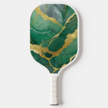 Green Marble Pattern with Gold