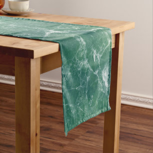 Green Marble short table runner