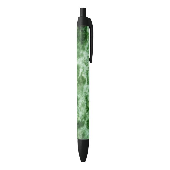 Green Marble Texture Black Ink Pen (Bottom (Vertical))