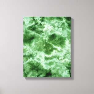 Green Marble Texture Canvas Print