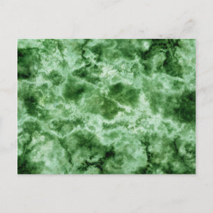 Green Marble Texture Postcard