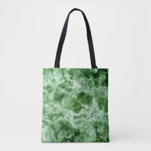 Green Marble Texture Tote Bag