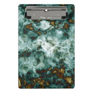 Green Marble Texture With Veins Mini Clipboard