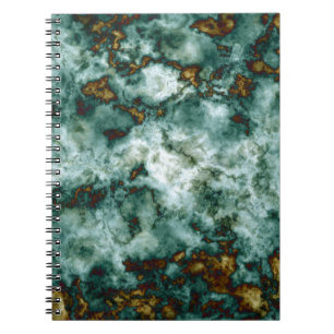 Green Marble Texture With Veins Notebook
