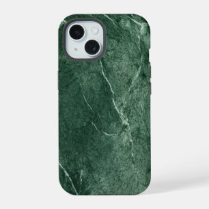 Green Marble Textured iPhone 15 Case