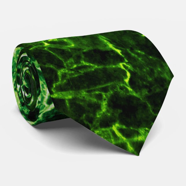 GREEN MARBLE TIE (Rolled)