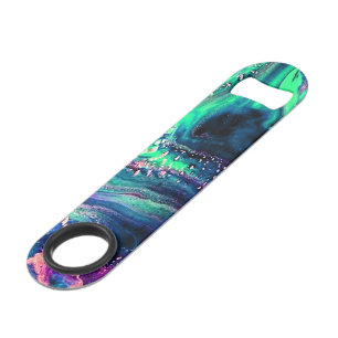 Green Marbled Bottle Opener