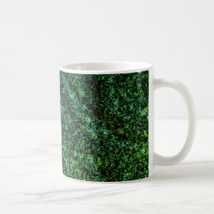 green marbled style coffee mug