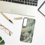Green Mariposite Mineral Stone Pattern Samsung Galaxy Case<br><div class="desc">Protect your Samsung Galaxy S22 phone with this trendy phone case that features an image of the green and yellow patterns of Mariposite mineral stone. Select your phone style. A great gift idea for the rock collector! For other phone brands, you will need to customise case to fill image to...</div>