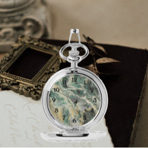 Green Mariposite Mineral Stone Pattern Watch