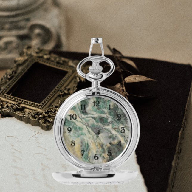 Green Mariposite Mineral Stone Pattern Watch (In Situ)