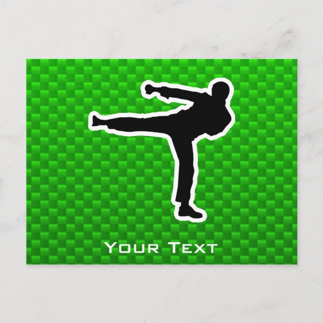 Green Martial Arts Postcard (Front)
