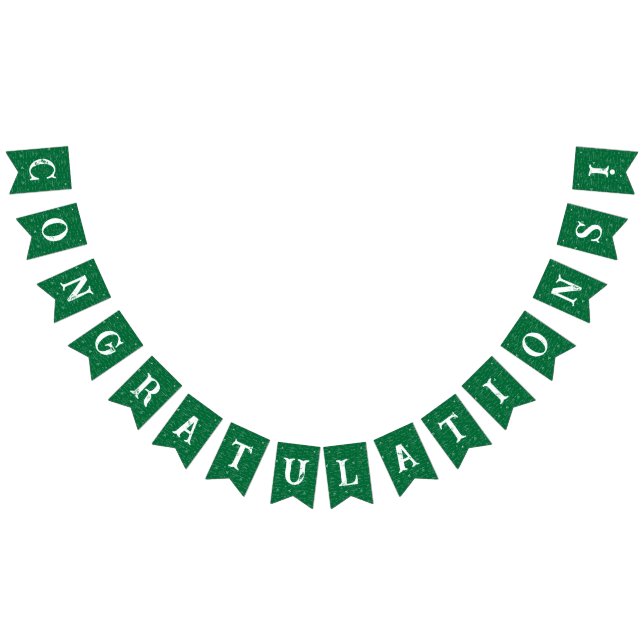 Green Math Formulas Graduation Congratulations Bunting (All)