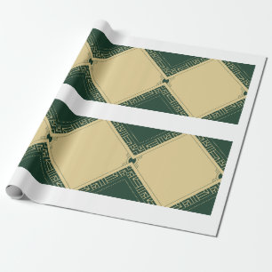 Green matte wrapping paper