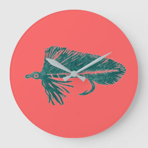 Green Matuka streamer fly tying & fishing Large Clock