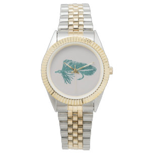 Green Matuka streamer, fly tying, fly fishing art Watch