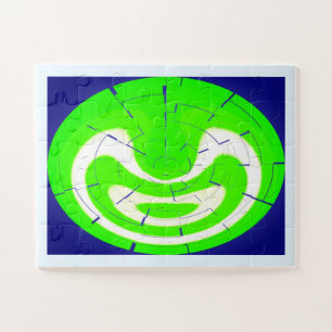 Green maze jigsaw puzzle