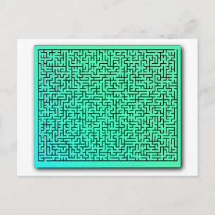 Green Maze Postcard