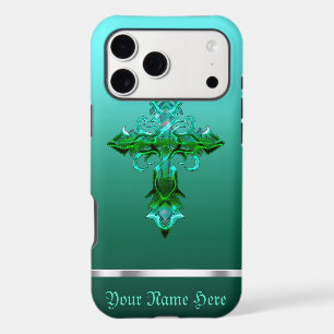 Green Mediaeval Cross iPhone XS Max Case