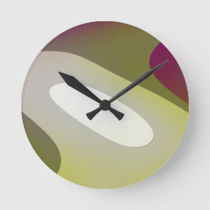 Green Meditation 6001 Round Clock