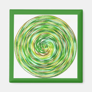 Green Meditation Magnet