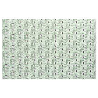 Green Megaphones Cheerleader Design Fabric