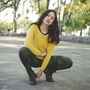 Green memphis leggings