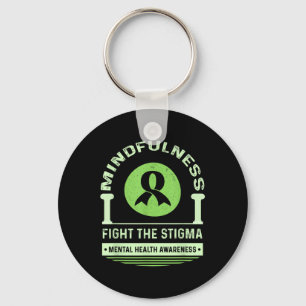 Green Mental Health Awareness Month Fight The Stig Key Ring