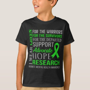 Green Mental Health Awareness Supporter Graphic T-Shirt