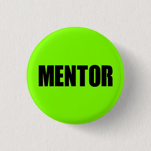 Green Mentor 3 Cm Round Badge (Front)