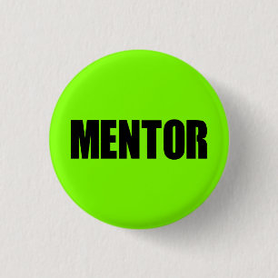 Green Mentor 3 Cm Round Badge