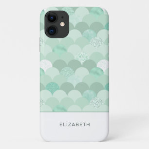 Green mermaid scales iPhone 11 case