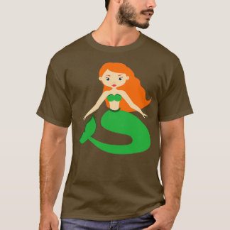 Green Mermaid Vector File T-Shirt