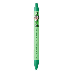 Green Merry Christmas Elf Writing Pens Gift