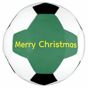 Green Merry Christmas Football