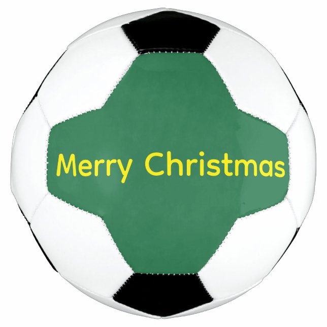 Green Merry Christmas Football (Front)