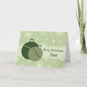 Green Merry Christmas for Son Card